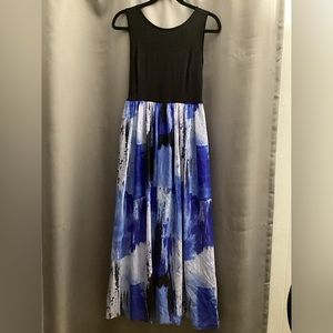Apt.9 fit and flare sleeveless maxi dress size petite small